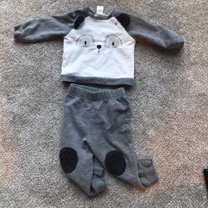 Chick Pea 12 Month Dog sweater set